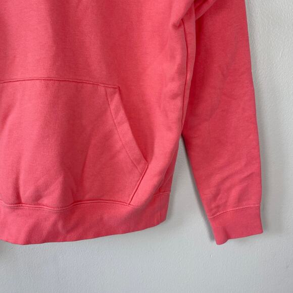 Nike Sportswear Club Fleece Hoodie Pouch Pocket Sweatshirt Pink Logo Size XS - Picture 5 of 6